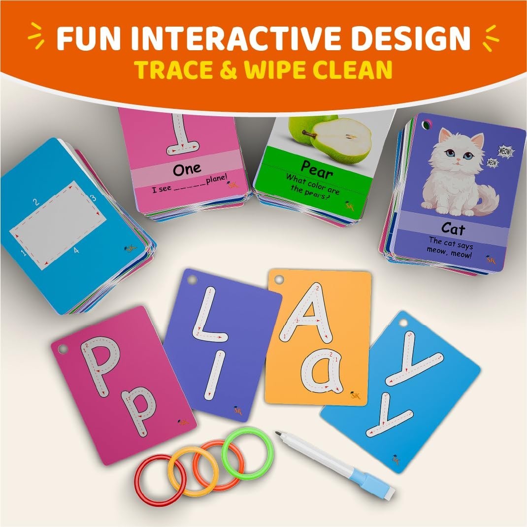 ABC Flash Cards for Toddlers 1-3 – First Words, Alphabet, Animals, Colors, Numbe