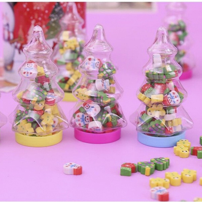 230Pcs Christmas Erasers In Bottle for Kids Boys Girls Holiday Present, Christma
