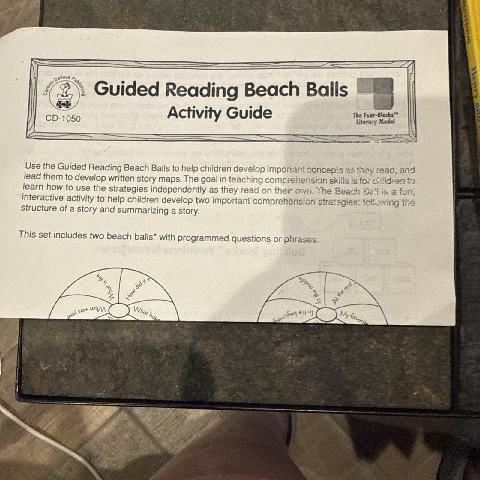 Carson-Dellosa Guided reading beach balls – Reading Comprehension Game