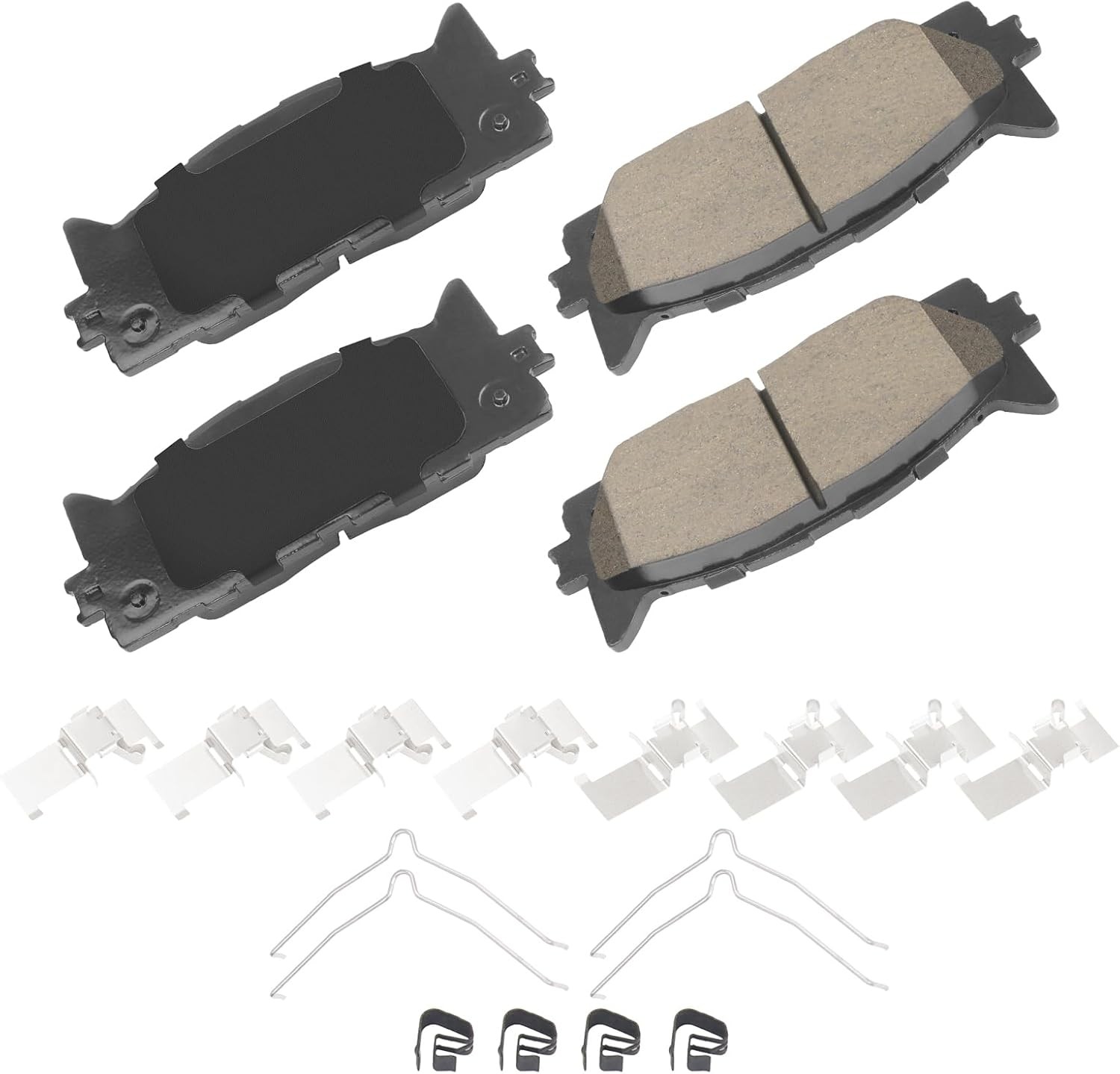 Ceramic Front Brake Pads Set Compatible with 2008-2018 Toyota Avalon,2007-2017 T