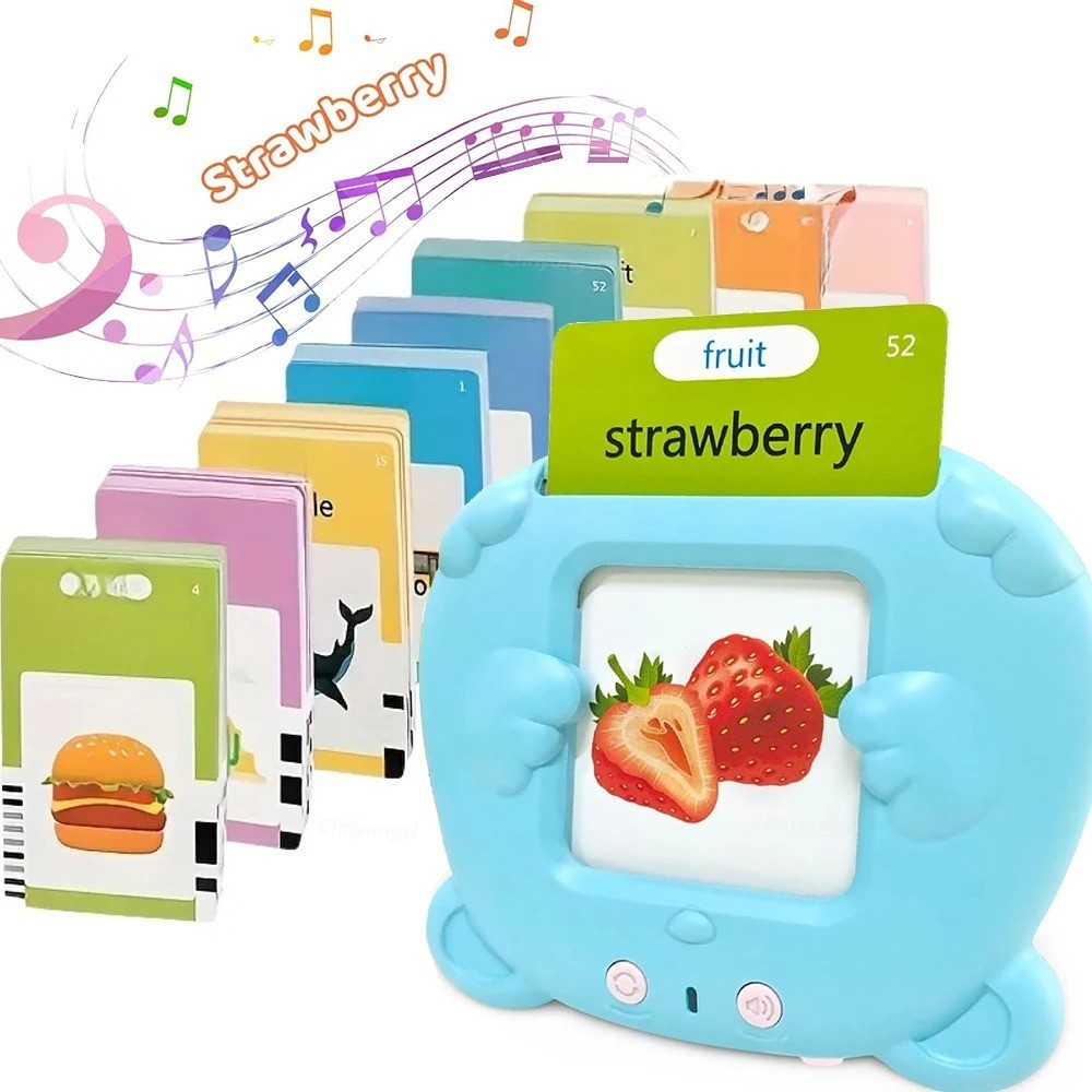 Talking Flash Cards for Kids Early Learning Educational Toy with Audio Sounds Mo