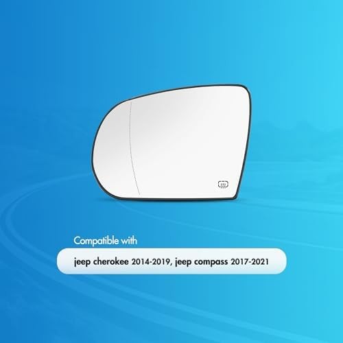 Driver Side Mirror Replacement for Jeep Cherokee 2014 2015 2016 2017 20218 2019,