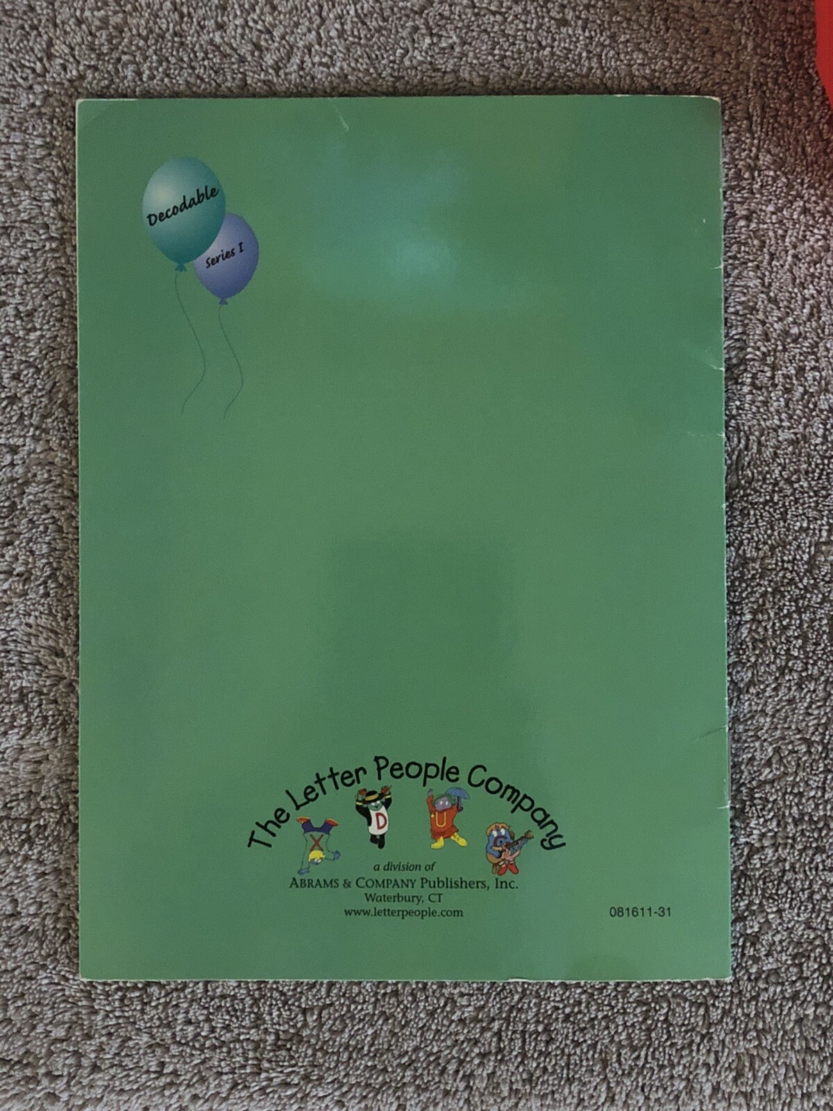 The Letter People 20 inch Inflatable Letter Q W/Book