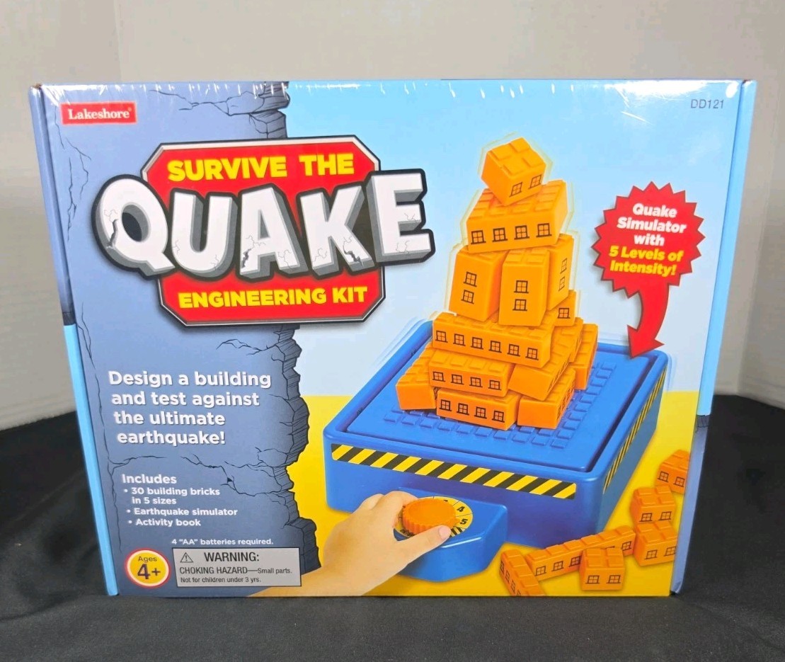 NEW Sealed Lakeshore Learning Toys Survive the Quake Engineering Kit