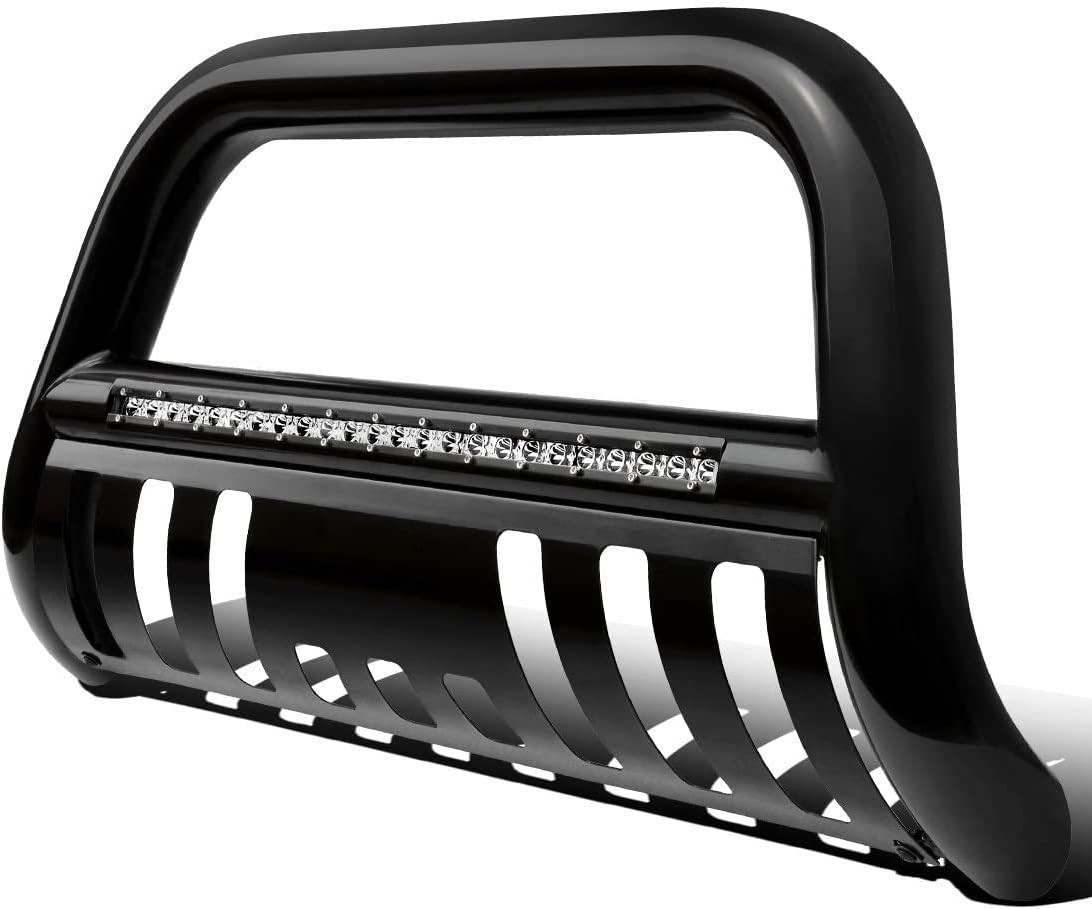 Bull Bar Compatible with 05-15 Toyota Tacoma 3″ Tube Brush Push Grille Guard Fro