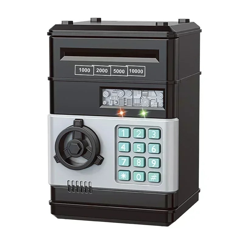 Electronic Money Piggy Bank ATM Box Coin Saving Cash Password Safe Gift for Kids