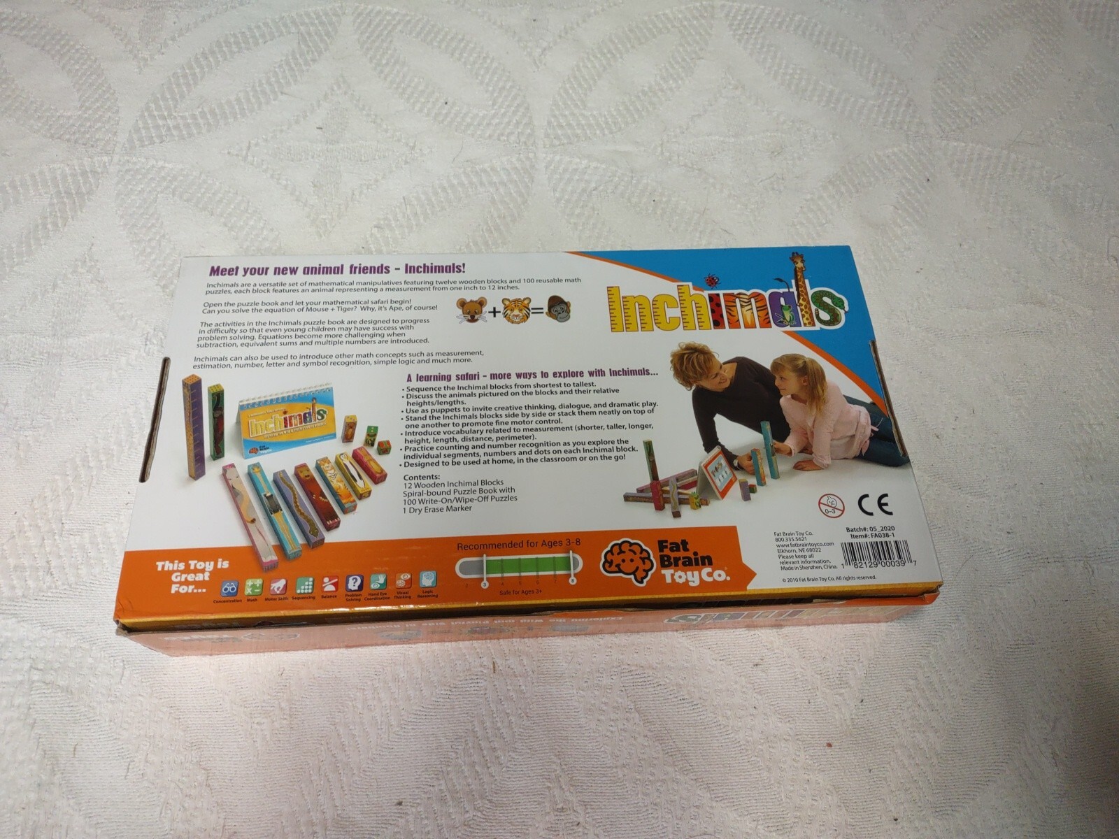 Fat Brain Toys “INCHIMALS” A Mathematical Safari Adventure Learning Homeschool