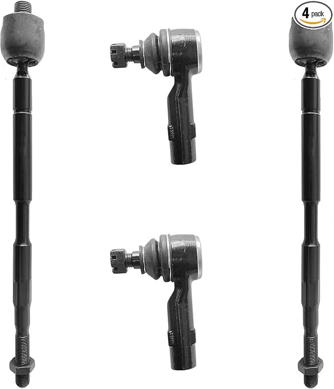 4pc Front Outer Tie Rod Ends and Front Inner Tie Rod End Kit ES800333 EV800909