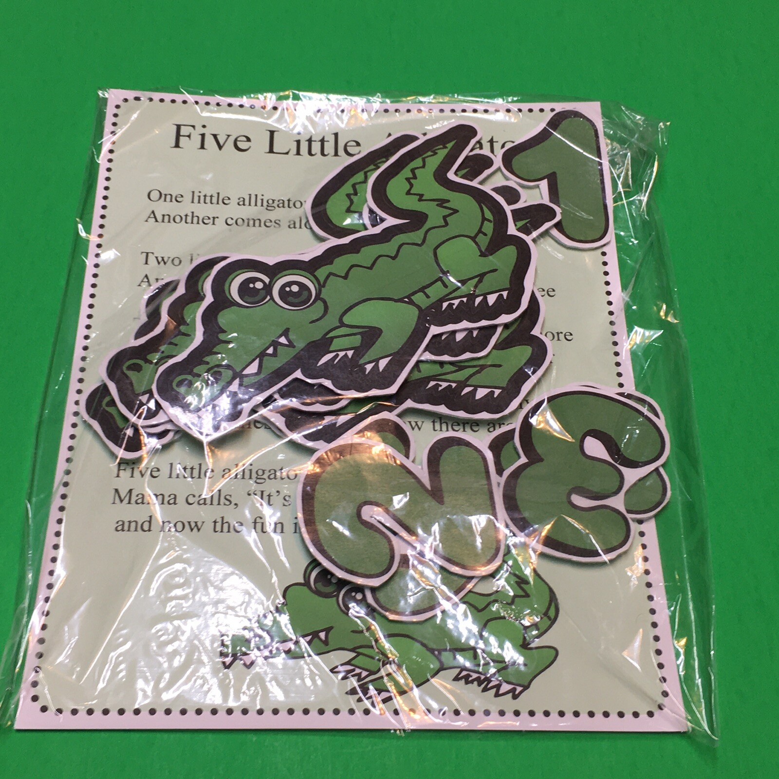 Five Little Alligator Flannel Board Set – Laminated Activity Set – Teaching