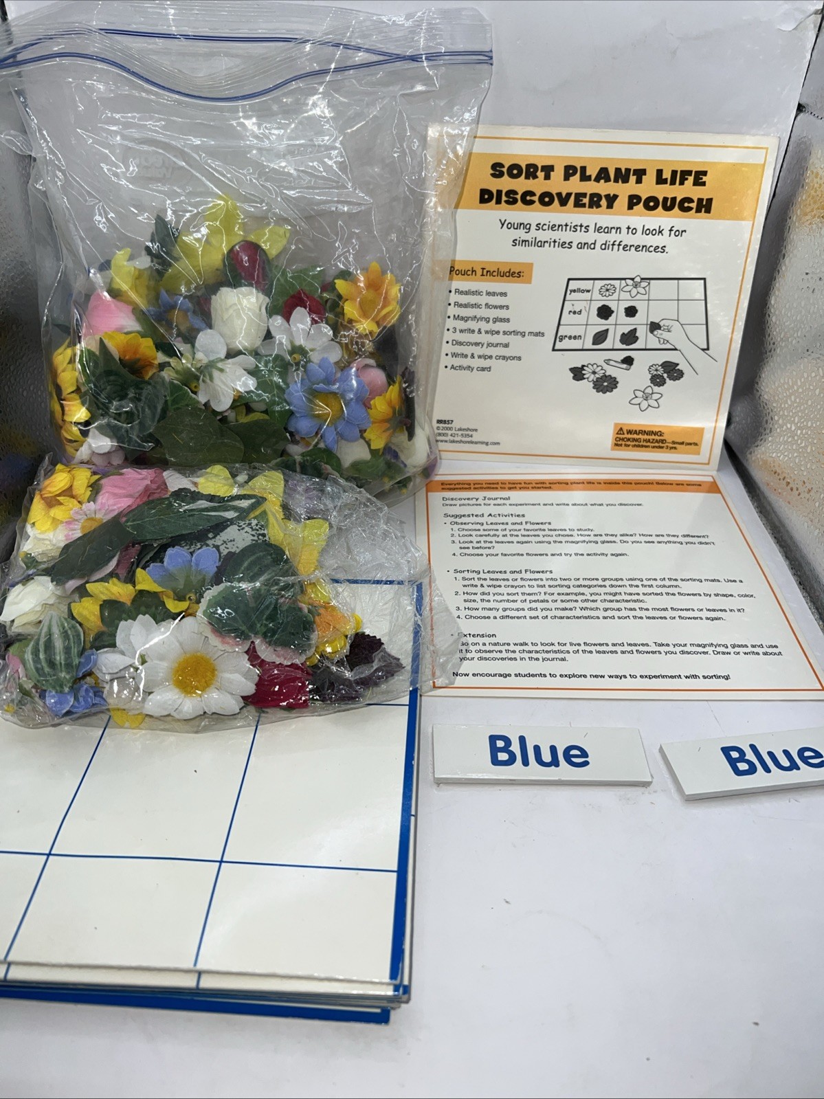2000 Lakeshore Sort Plant Life Activity Cards, Leaves ,Flowers, and Color Cards