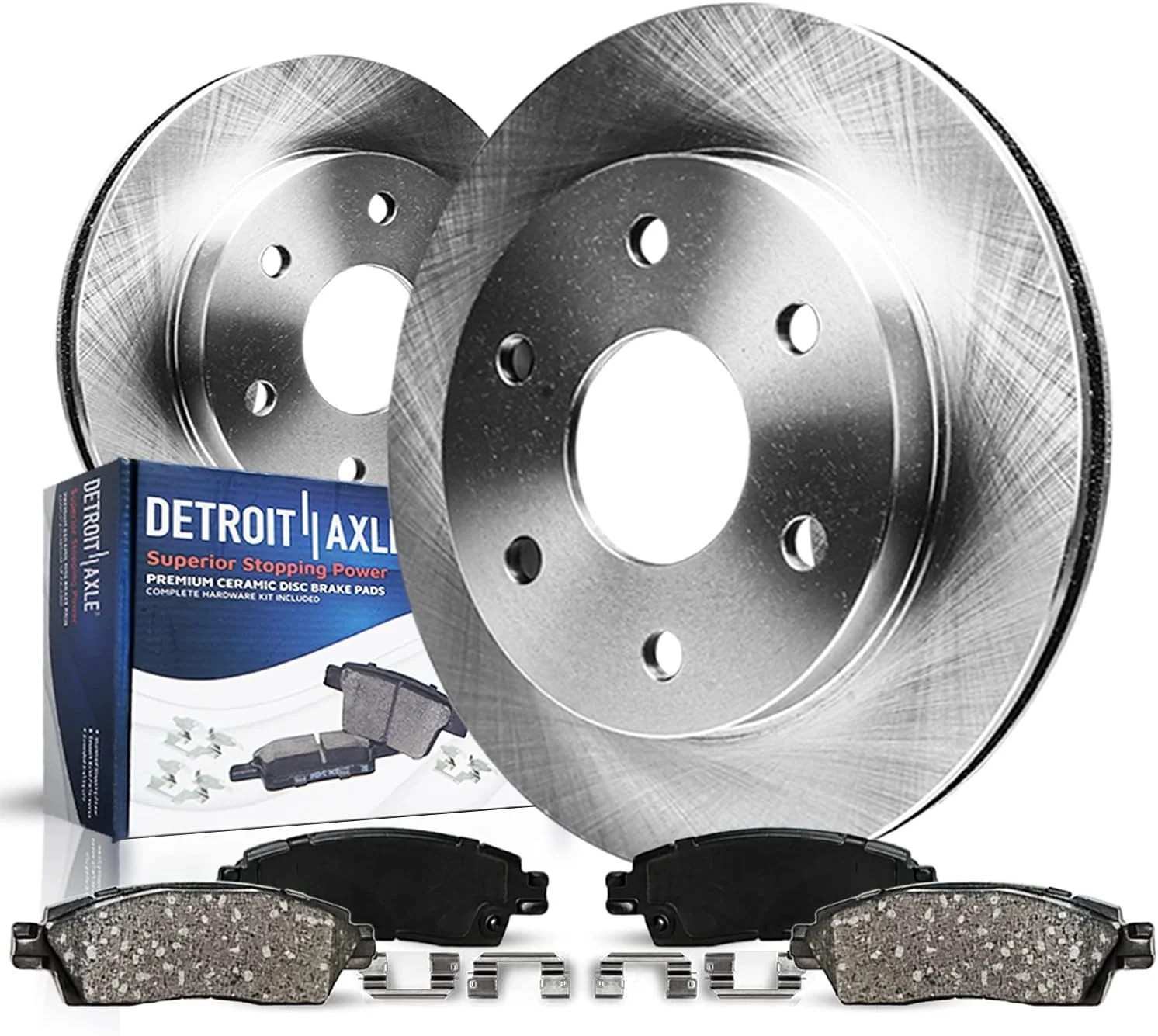 Detroit Axle – Front Brake Kit for Chevrolet GMC Silverado Suburban Sierra Savan