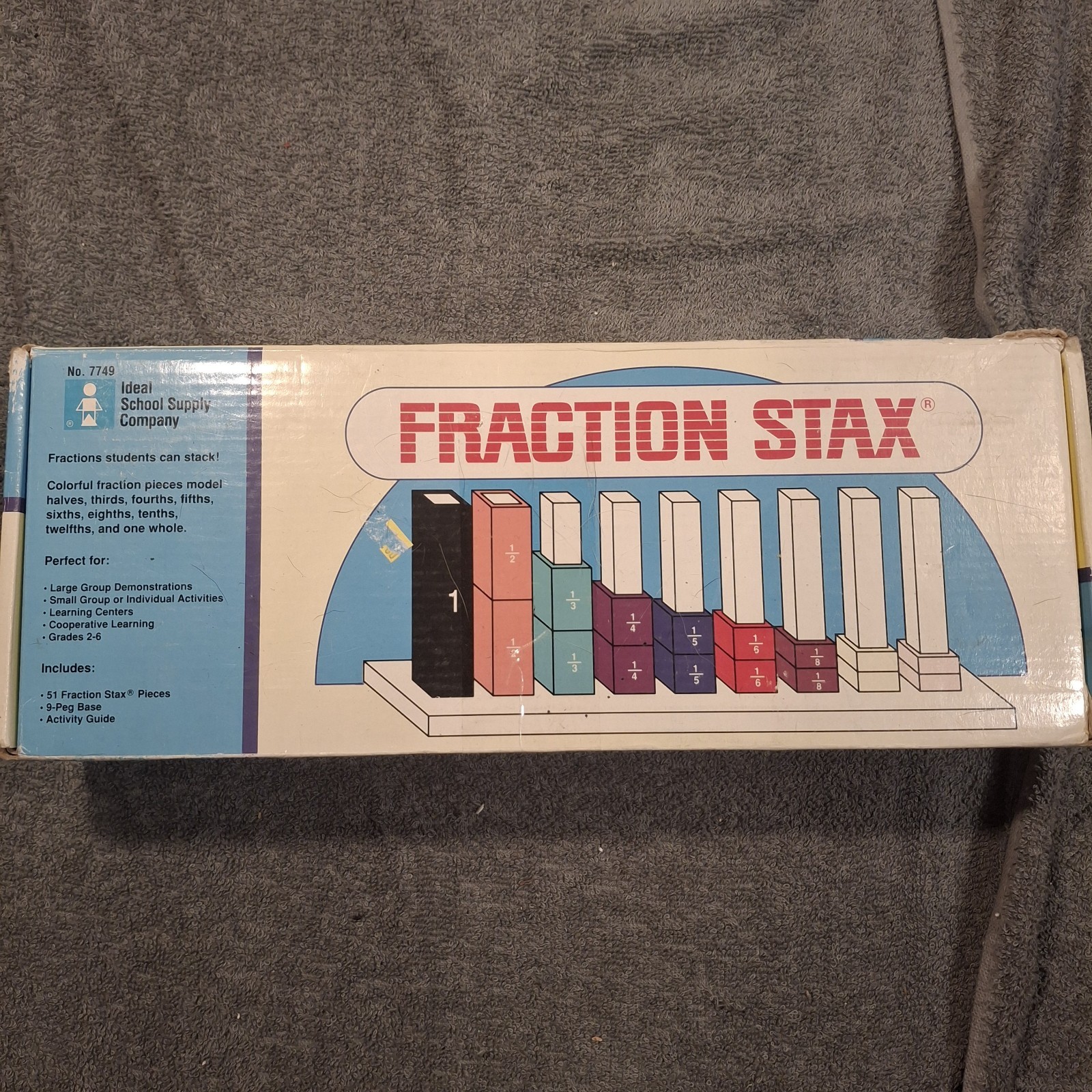 Ideal Learning School Supply Company FRACTIONS STAX Math Manipulatives Complete