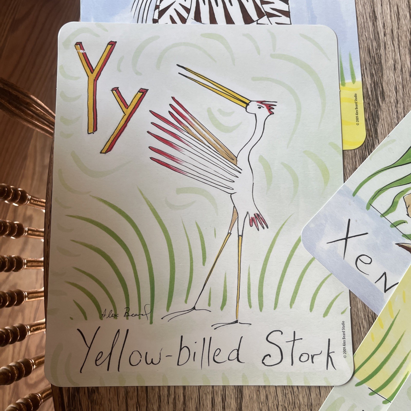 2009 Alex Beard Alphabet Cards Animal Edition A-Z