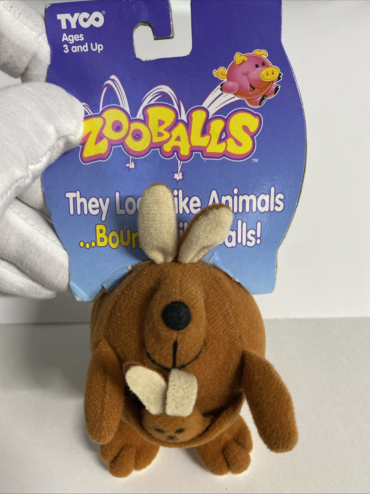 Vintage 1996 Kalvin Kangaroo Assorted Tyco Industries Inc ZOOBALLS W/ Tags