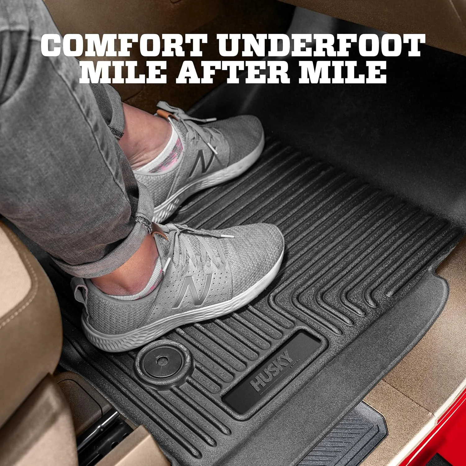 Husky Liners Weatherbeater Floor Mats | Fits 2015-2026 Ford F-150, 2022-2026 Lig