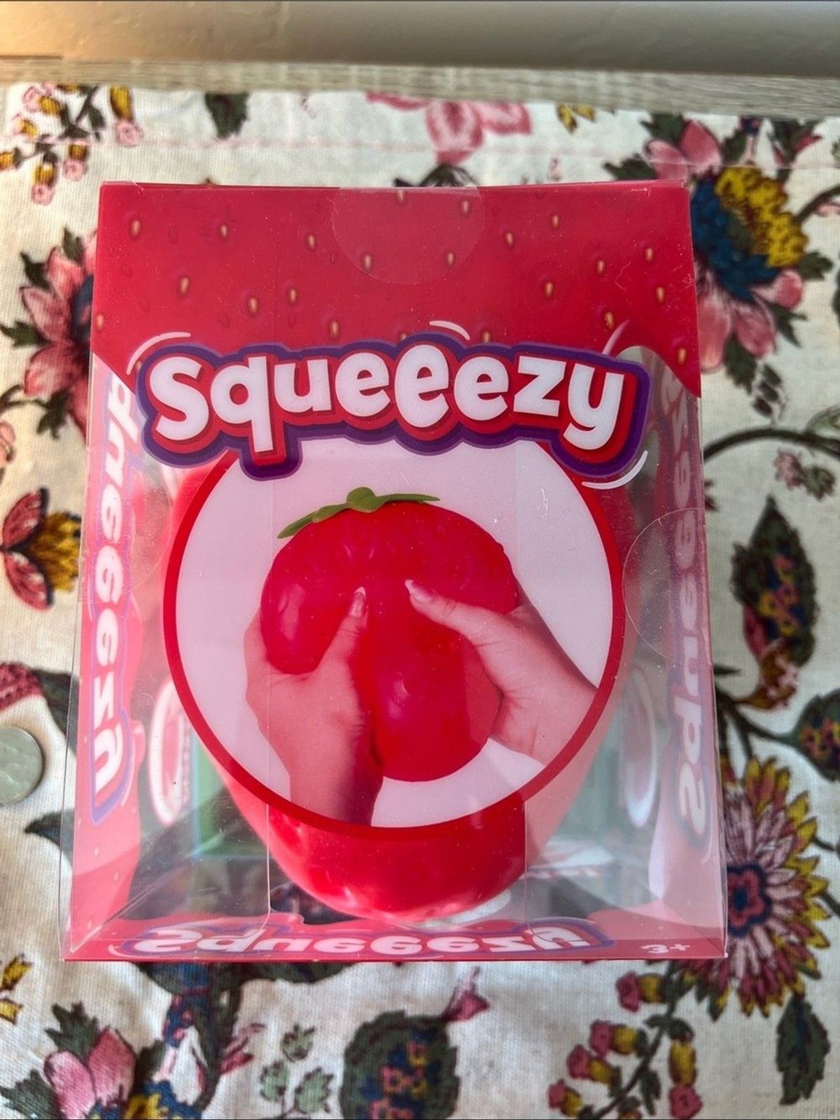 Sunny Days Jumbo Squeezy Strawberry Viral TikTok Squishy Sensory Fidget Toy New