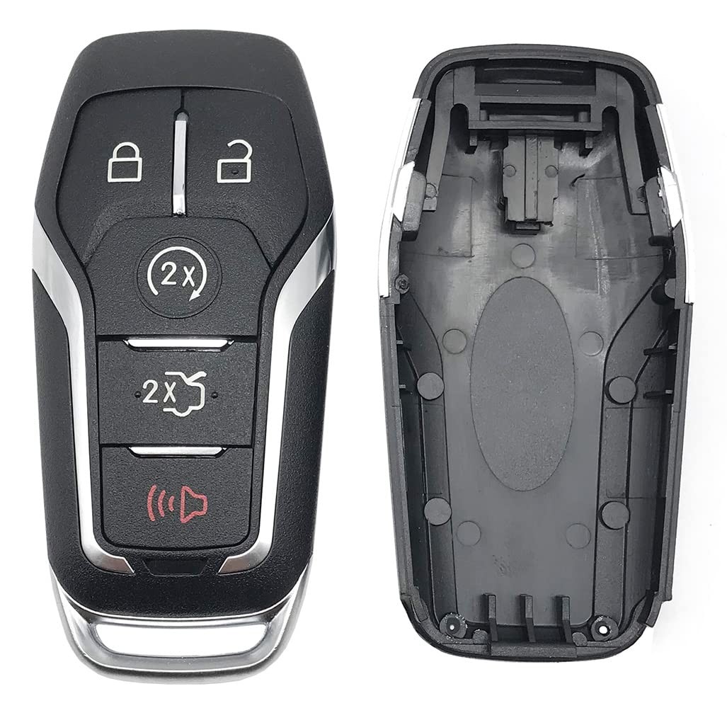 Horande Replacement Key Fob Shell fit for Ford Fusion Explorer s, Black