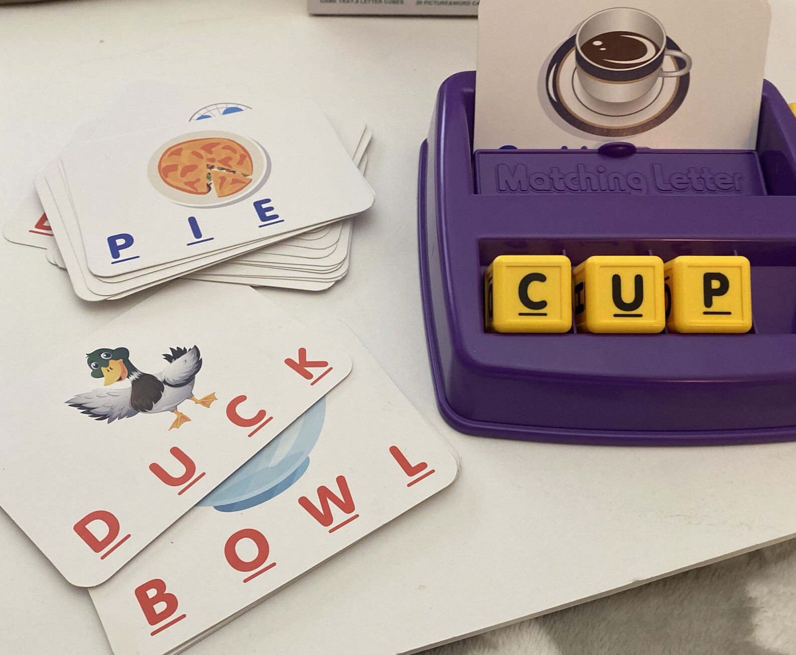 Spelling Flash Card Matching Letter Word Game Kindergarten EducationalToy ABC