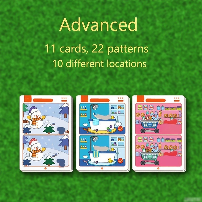 Reusable Find the Difference Game for Kids Focus & Attention Training Toy