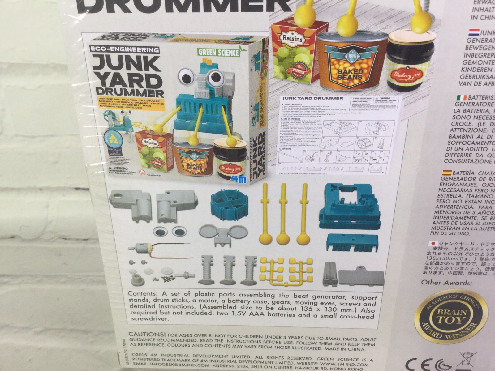 Junk Yard Drummer Eco-Engineering Educational Toy Green Science Homeschool NEW
