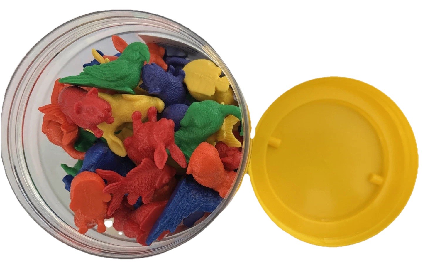 Learning Resources Pet Figure Counters – 6 Shapes, 6 Colors – 72 Pieces