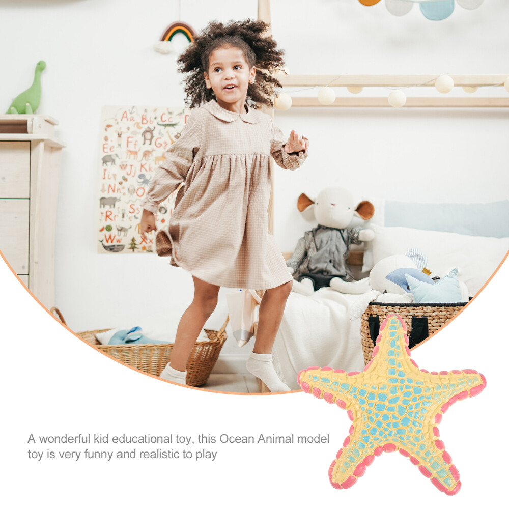6PCS Sea Star Figurine Sea Animal Sculpture Simulation Sea Star Statue Models