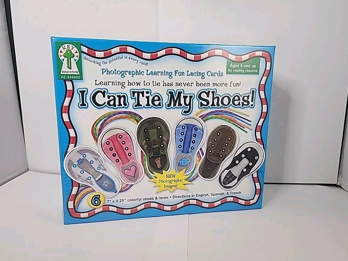 Carson-Dellosa Publishing Key Education I Can Tie My Shoes Lacing Cards 846000