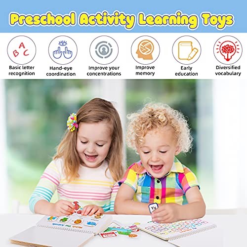 Huijing Montessori Preschool Learning Activities Busy Book – Workbook White