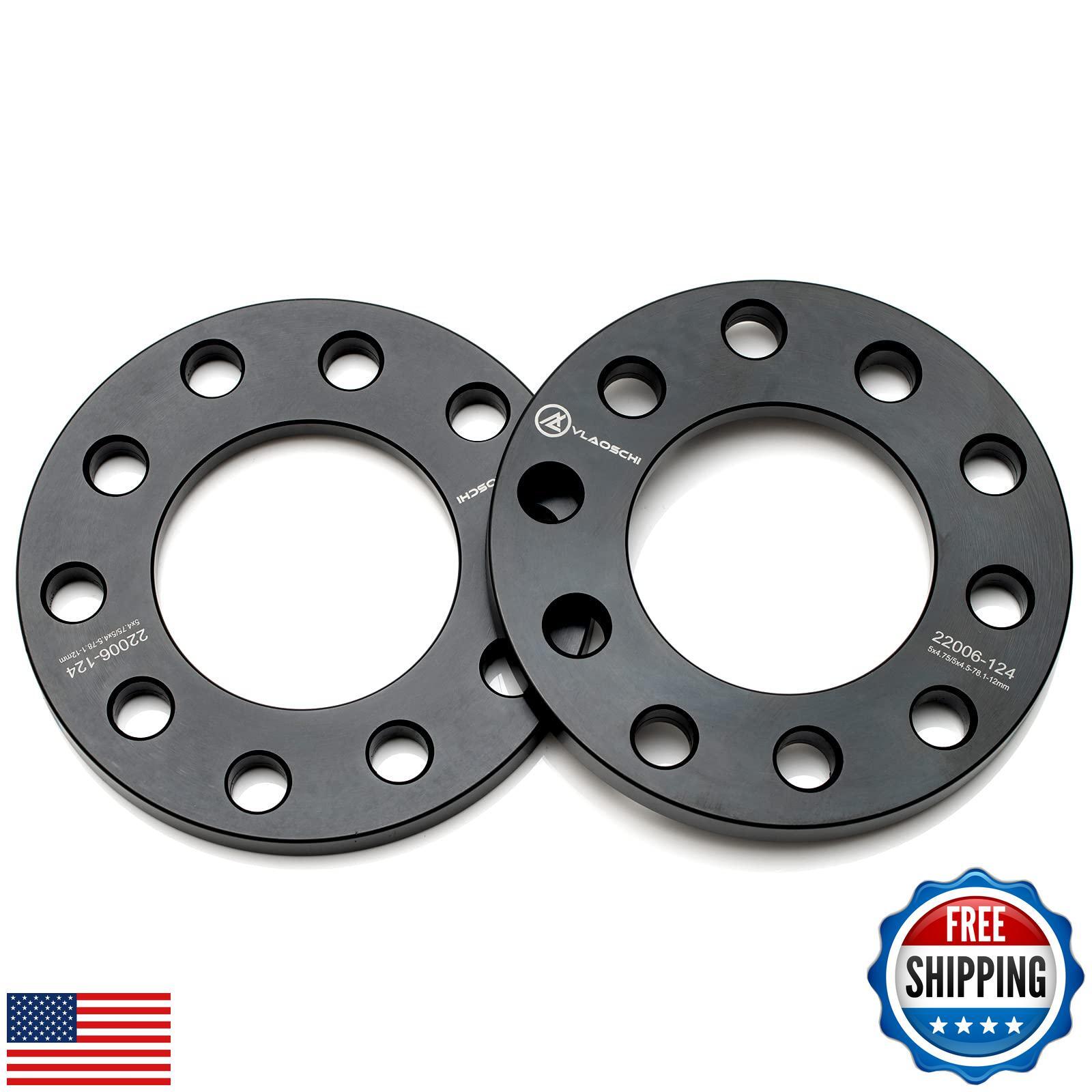 VLAOSCHI Black Forged 5×4.5 5×4.75 5×114.3 Wheel Spacers 1/2″(12mm) Compatibl
