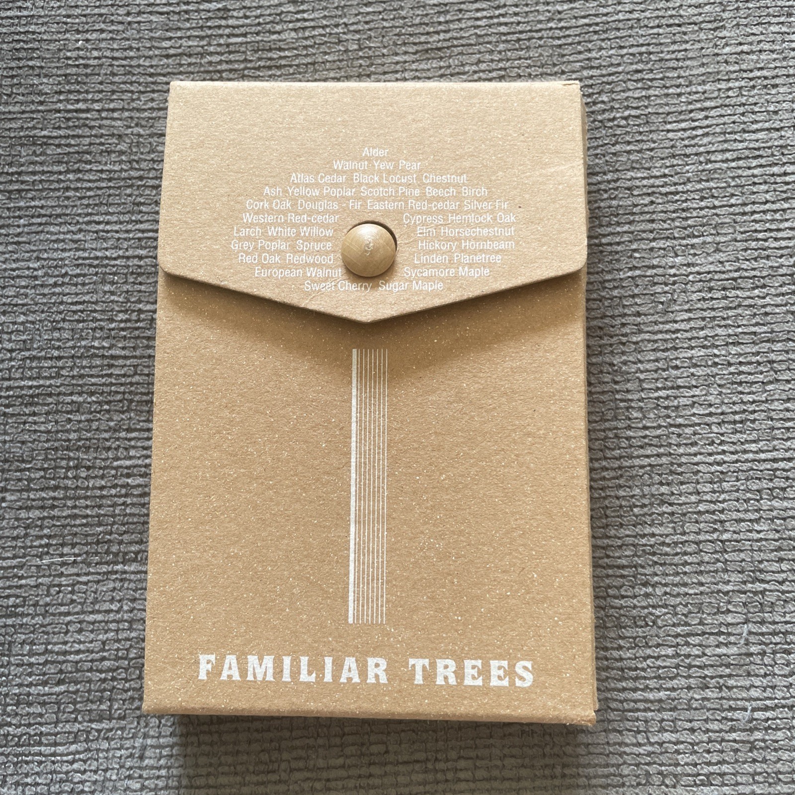 ‘Familiar Trees’ Card Set French SCULPTURES-JEUX Paris. Bernard Vuarnesson 1996