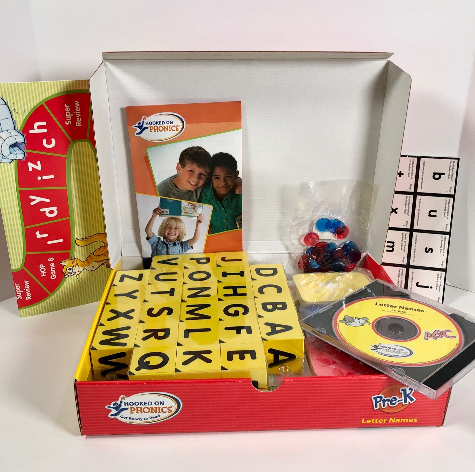 Hooked on Phonics Get Ready To Read Letter Names Letter Sounds ABC Pre K Age 3-5