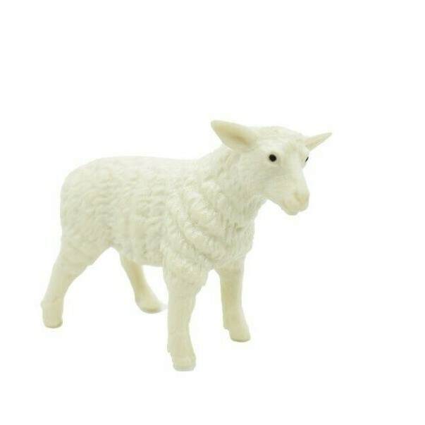 Sheep, Lamb Small Toy Model Plastic Replica Barn Farm Animal, 2.25″ F4152