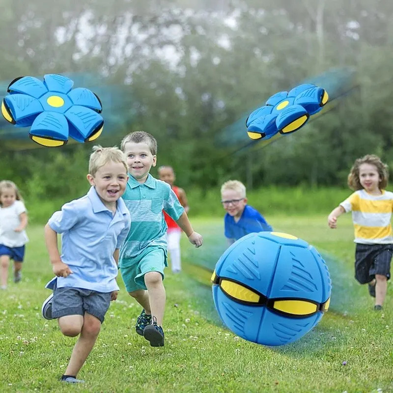 Flying Saucer Ball Toy Magic Deformation Disc Outdoor Kids Parent Game