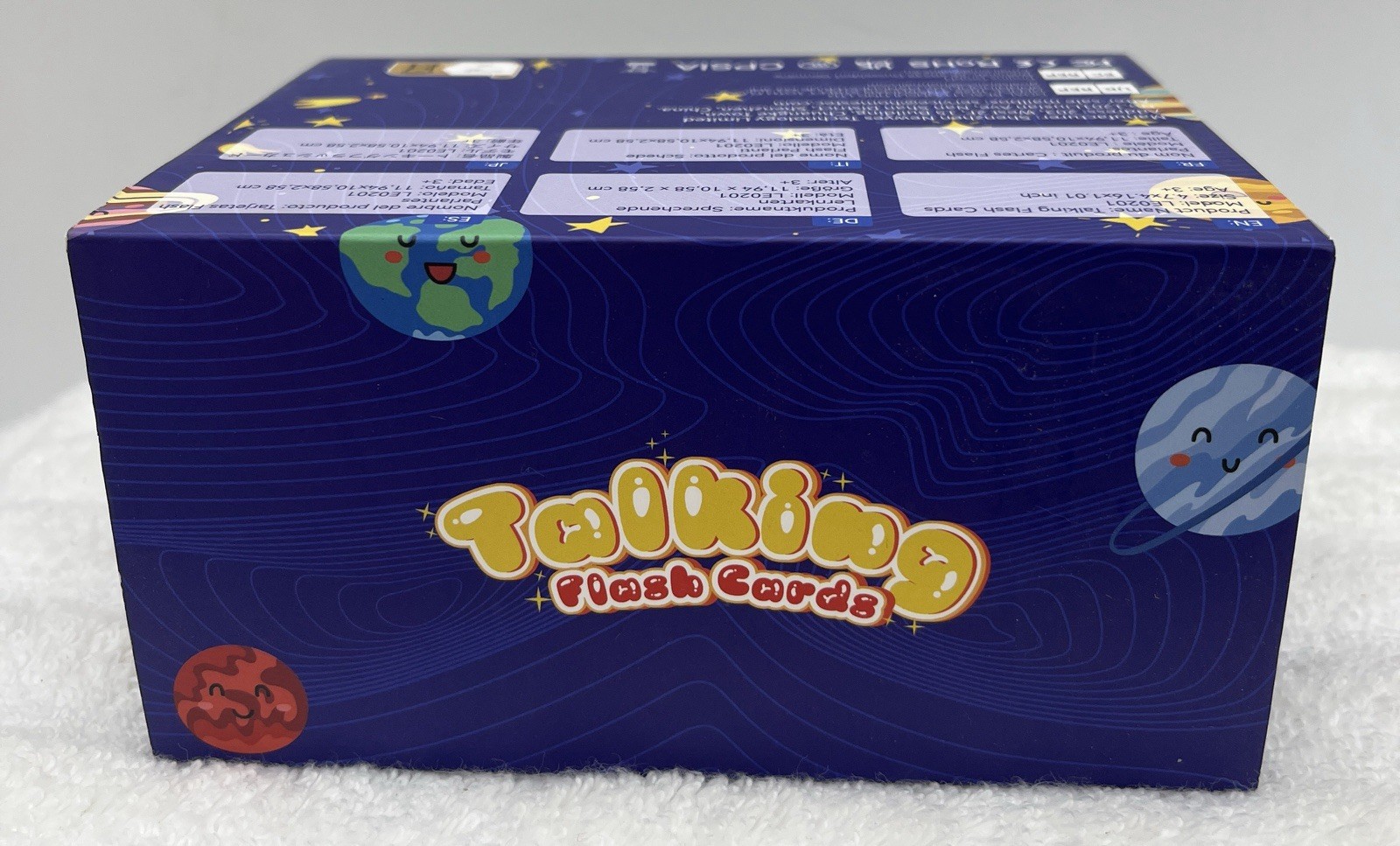 Toddlers Talking Flash Cards Sight Words Speech Therapy Toys Learning Blue USA