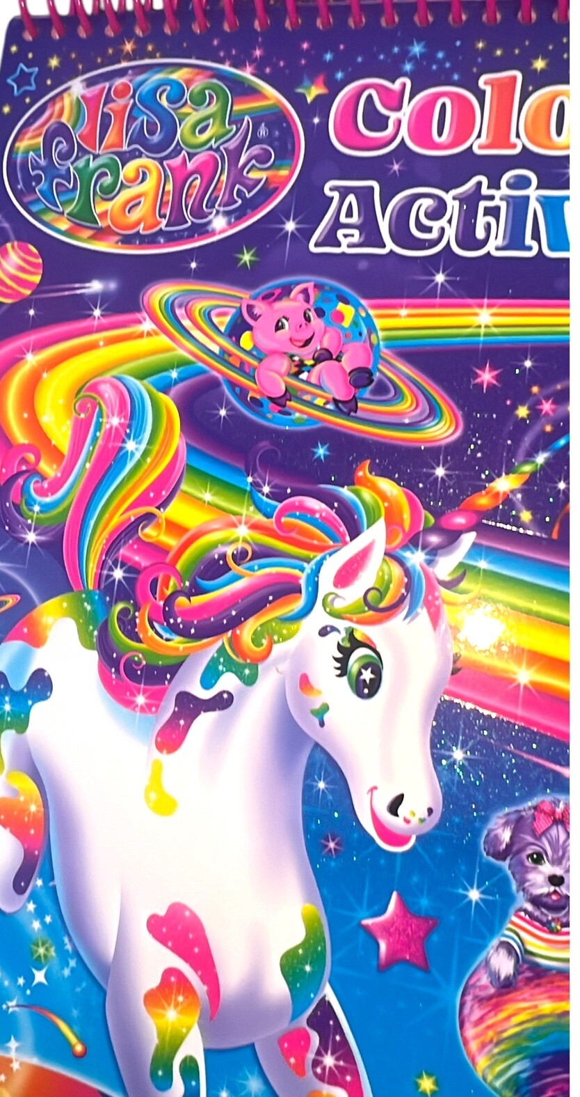 Lisa Frank Coloring Activity Pad & Diva Fashions Stickers Dress Up Activity New