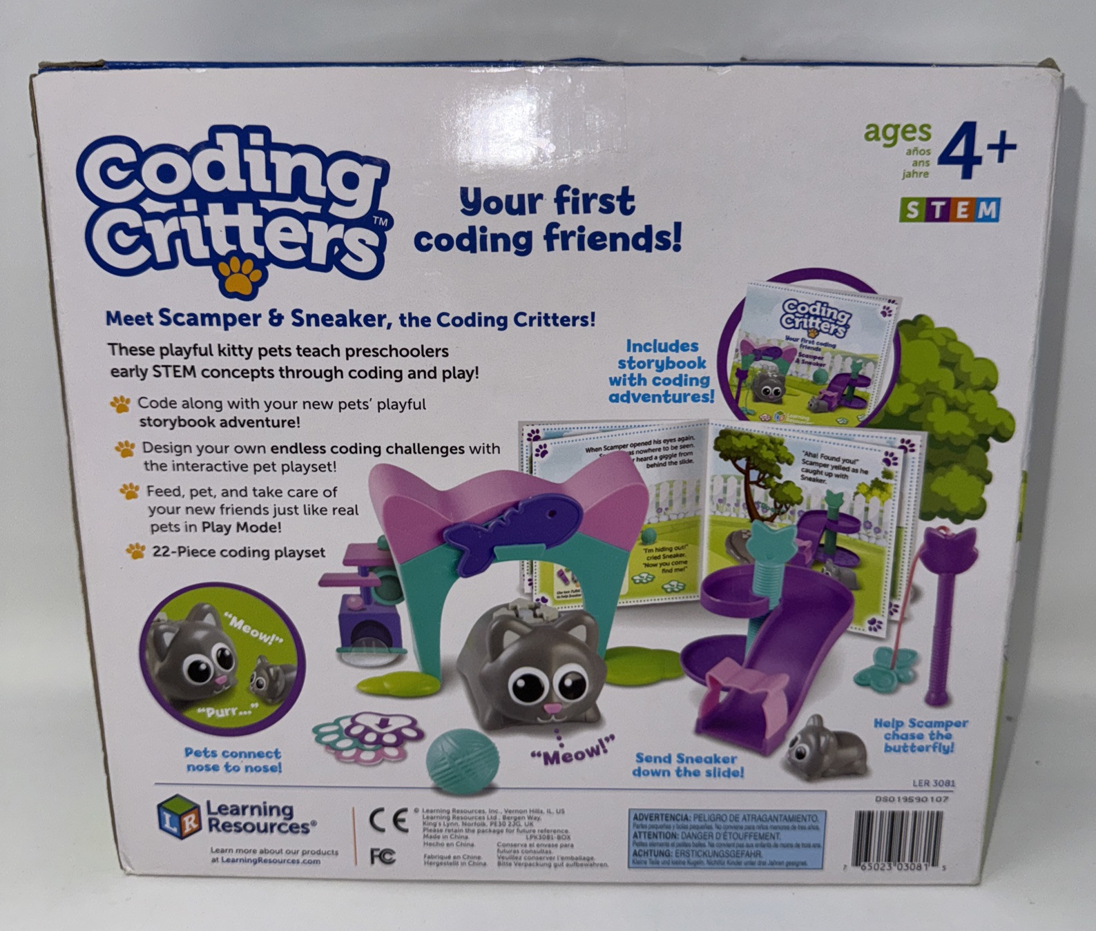 Learning Resources Coding Critters~Scamper & Sneaker~New~Imperfect Box