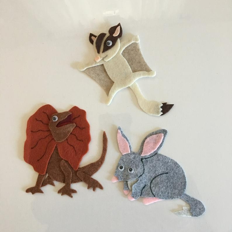 Australian Animals Sample Set for Felt /Flannel Board Play