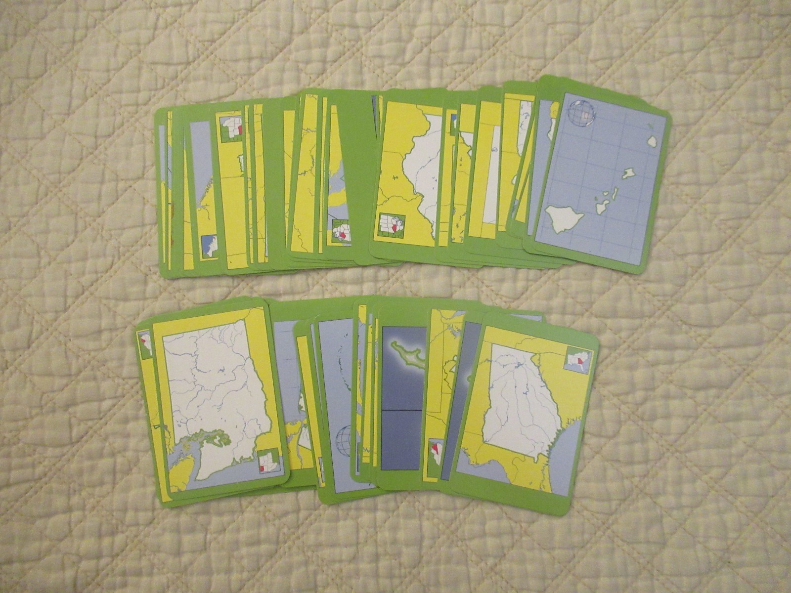 National Geographic U.S.A States & Territories Flash Cards (53-Card Set)