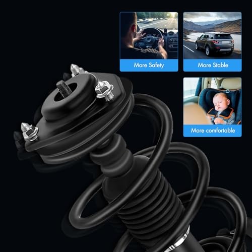 2PCS Front Complete Struts Assembly w/Coil Spring 4WD Fit for 2007-2017 for Jeep