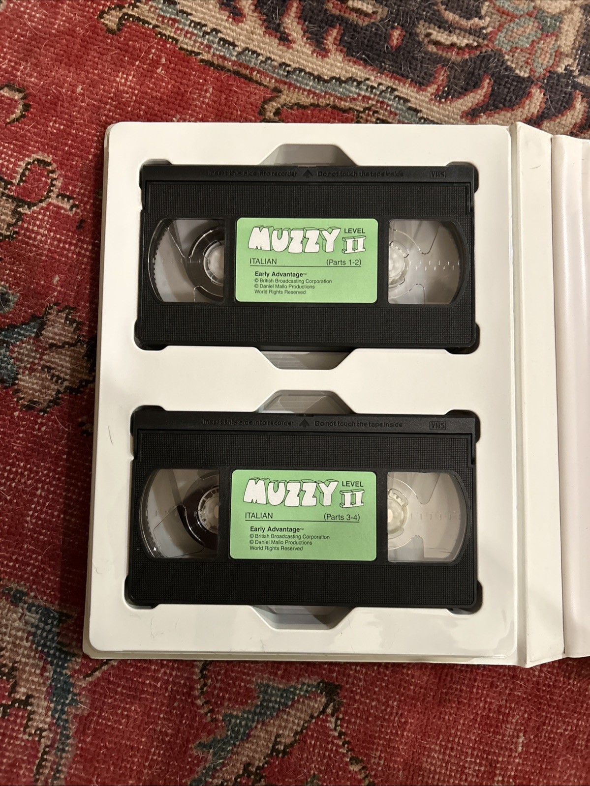 BBC Muzzy Level 2 ITALIAN Interactive VHS CD Box Set Multilingual Language