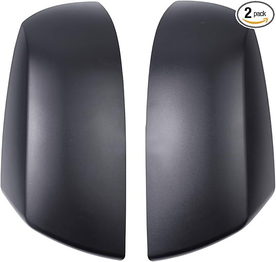 Driver and Passenger Side Mirror Cover Matte Black with Clip for Toyota Tundra