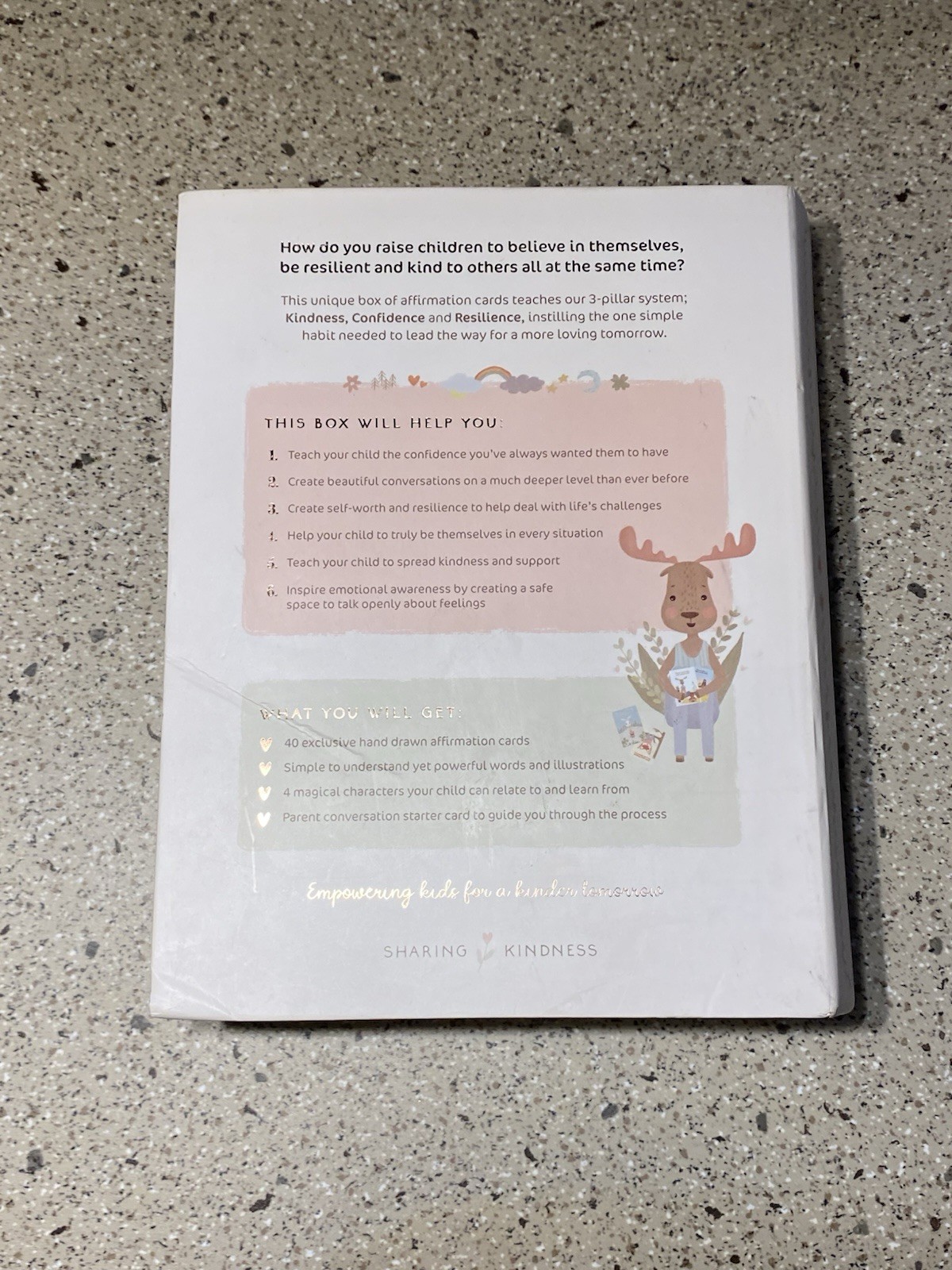 The Sharing Kindness 40 Affirmation Cards For Kids Complete