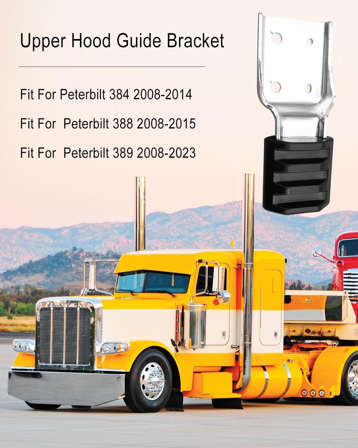 Upper Hood Guide Bracket Fit for Peterbilt 384 388 2008-2014 389 2008-2019