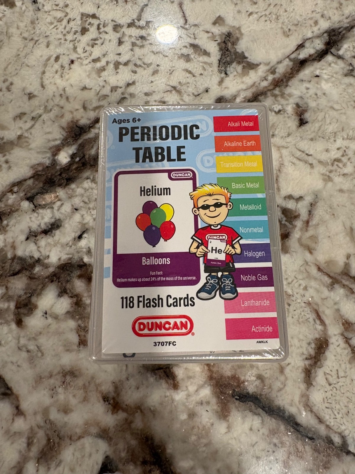 New Periodic Table Flash Cards Ages 6+ Duncan Toys Home School Supplies