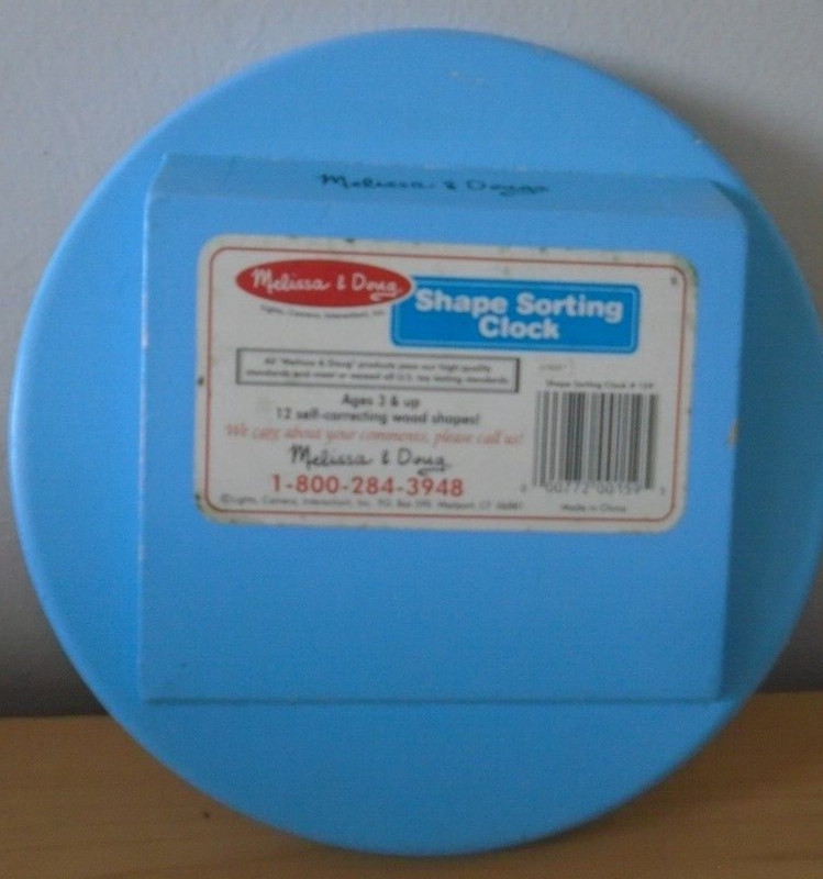 Melissa & Doug Learning Wood Shape Sorting Clock