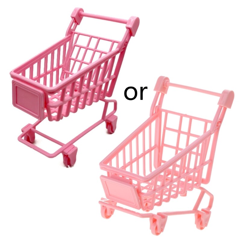 Desk Decoration Baking Accessories Miniature Shopping Cart Interactive Playset