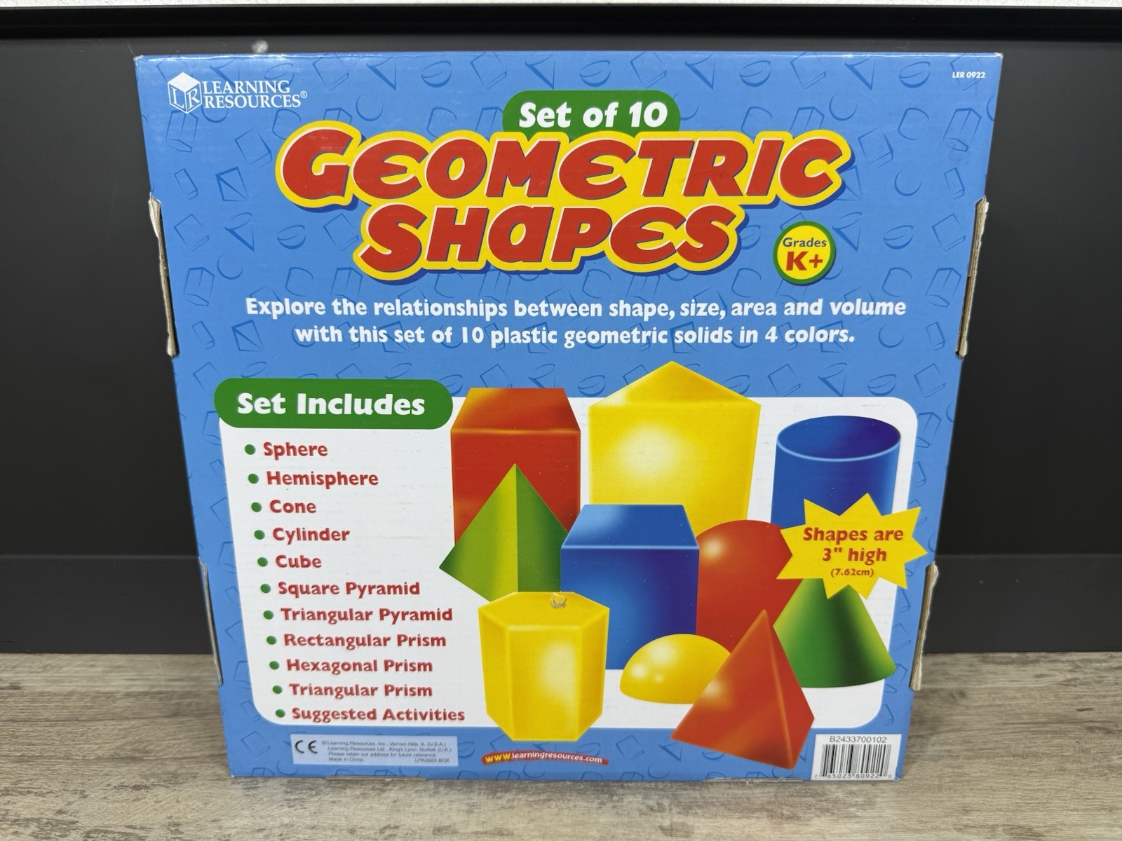 Learning Resources Geometric Shapes – Set of 10 Geometric Shapes