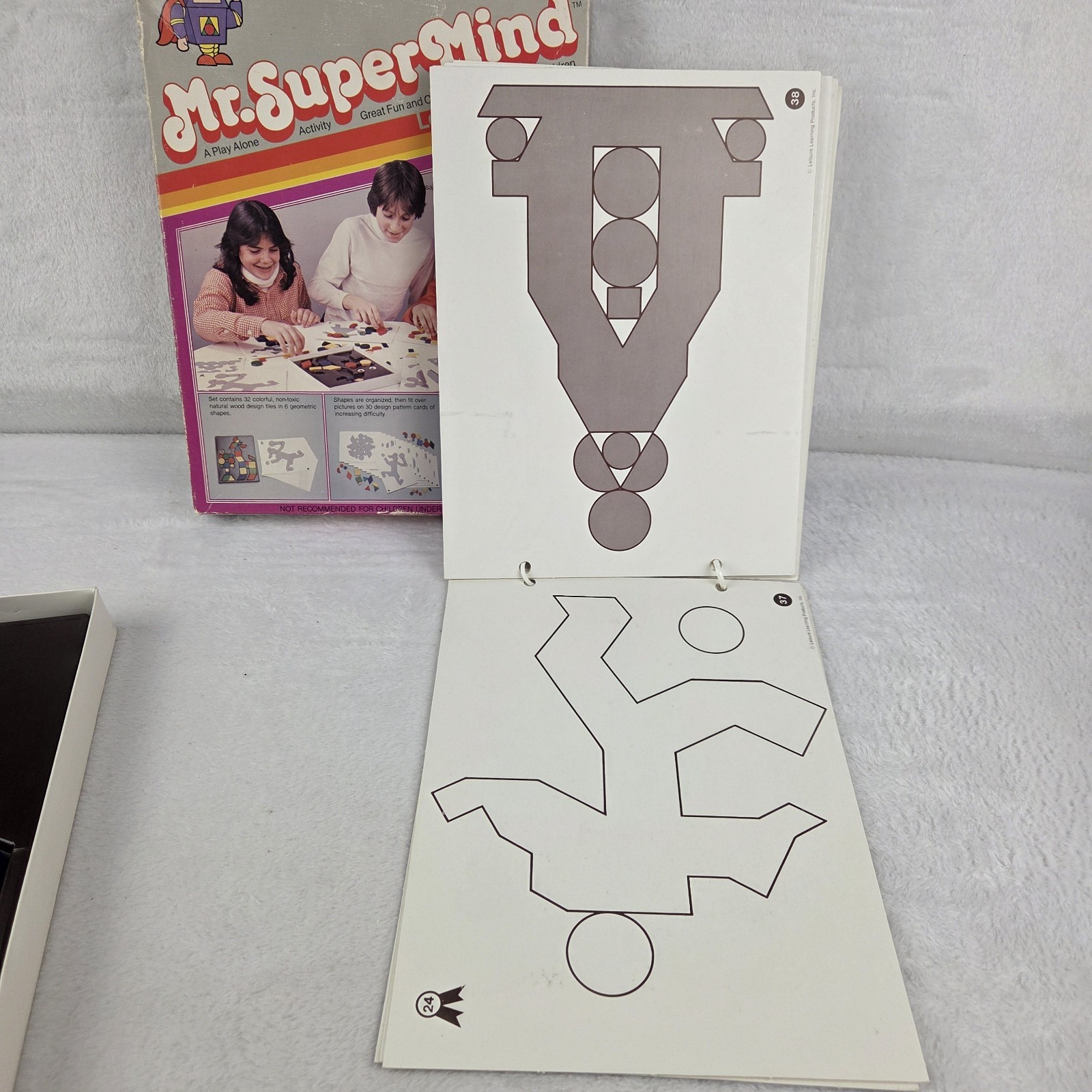Vintage 1981 Mr SuperMind Puzzle Game Leisure Learning Complete W/ Extras