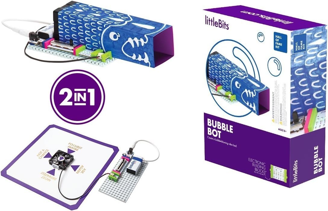littleBits Hall of Fame Bubble Bot Starter Kit, Purple