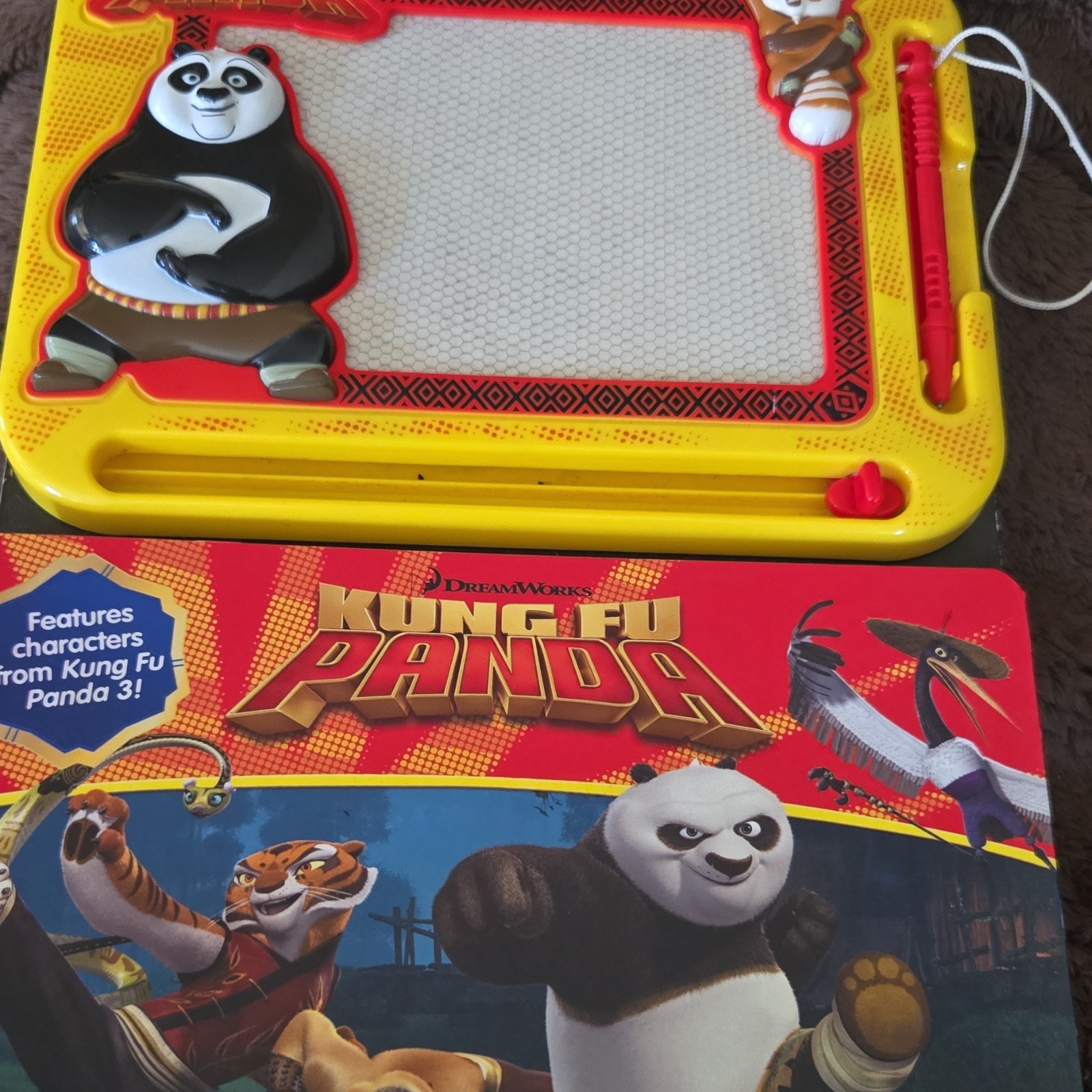 Phidal Kung Fu Panda Magnetic Drawing Pad with Erasable Pen Ages 3+